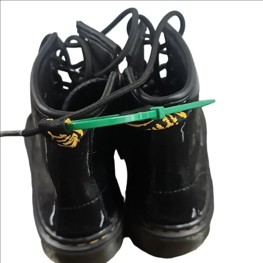 Dr. Martens 1460 Youth Black Patent Leather Lace-Up Boots | Size 1 | AirWair